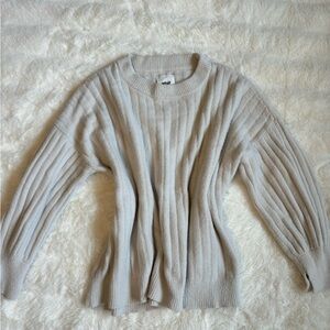 Aerie  Sweater with Ribbed Knit and Relaxed Fit